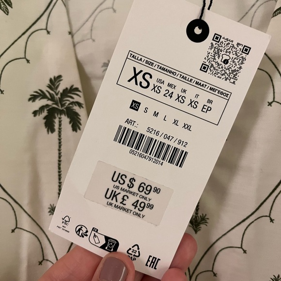 Zara Palm Tree Dress - Picture 3 of 6